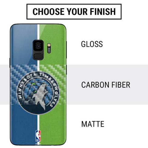 NBA Minnesota Timberwolves Canvas Galaxy S9 Skin